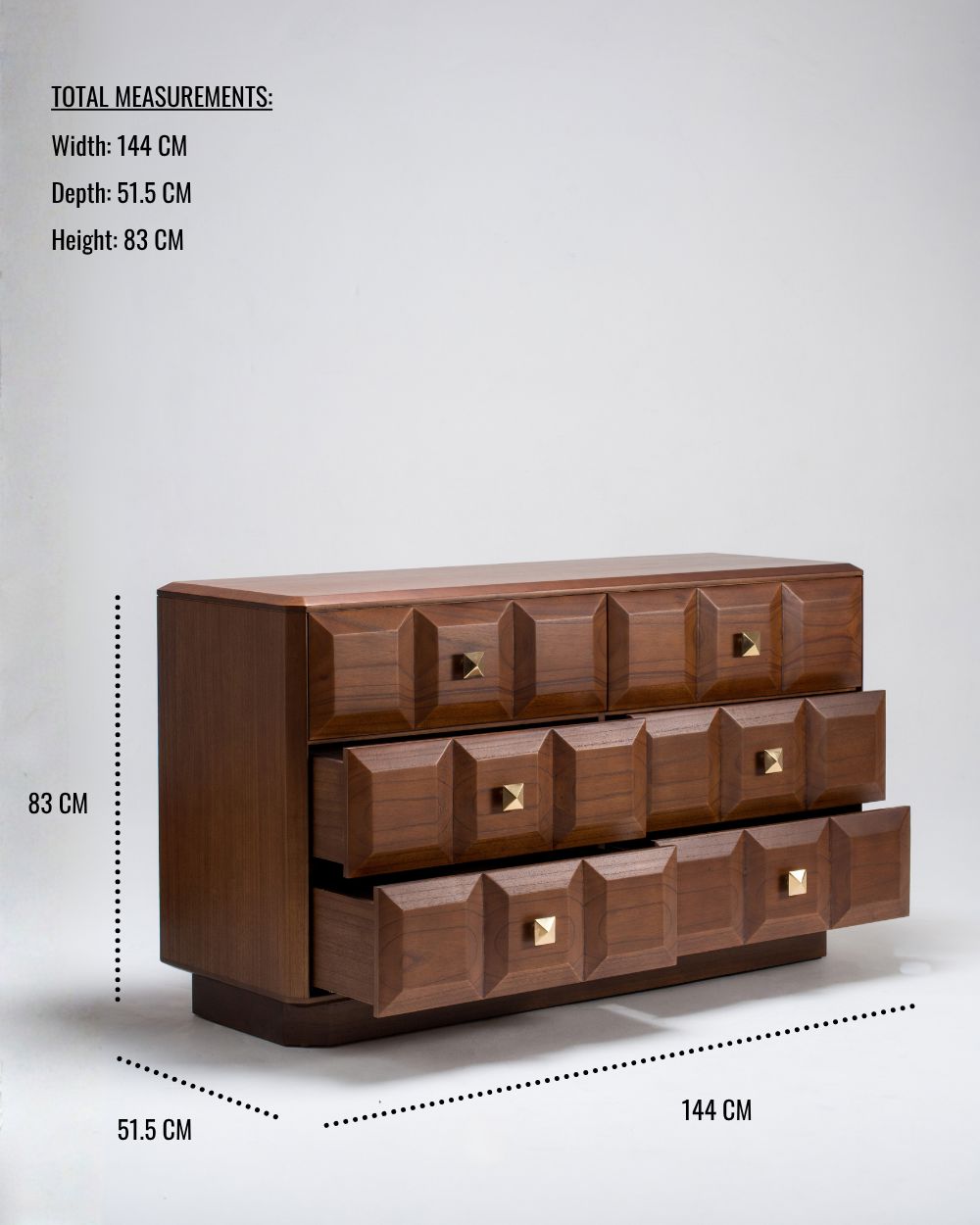 Verona Chest of 6 Drawers