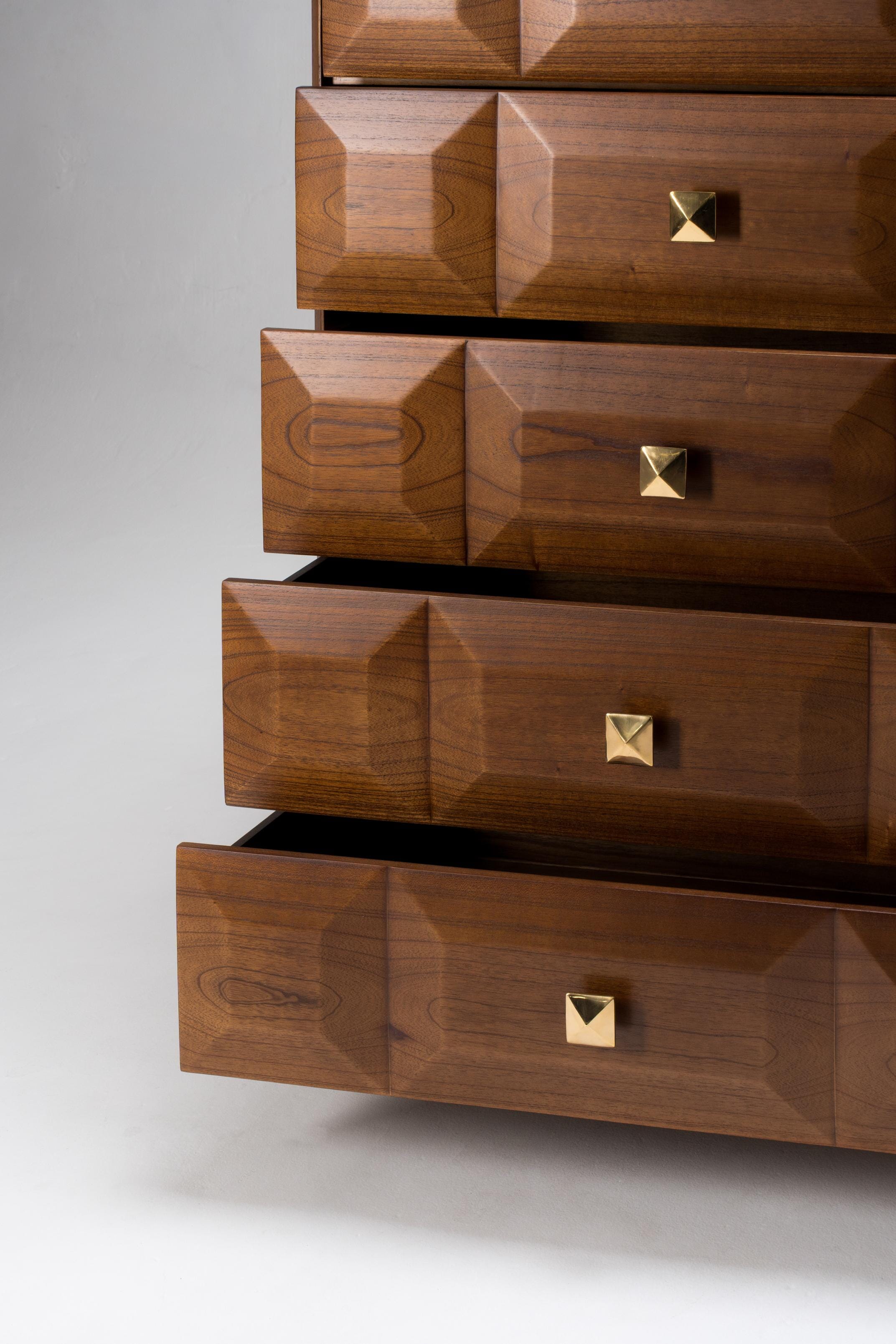 Verona Tall Chest of 5 Drawers