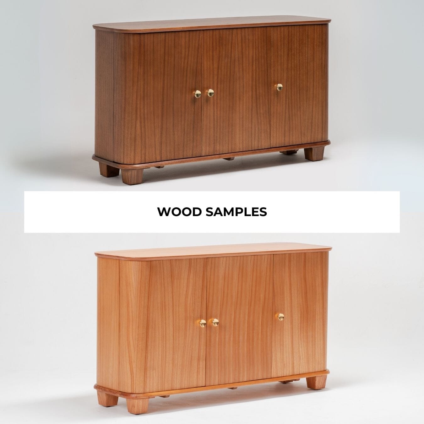 Wood Samples for Carmellia Storage Console
