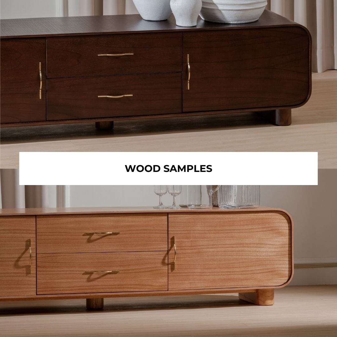 Wood Samples for Marguerite TV Console