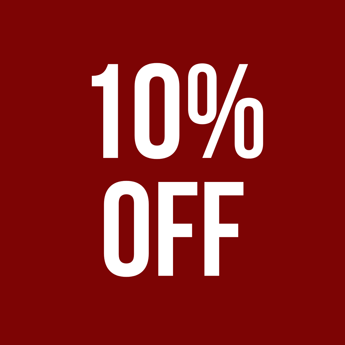 10% OFF