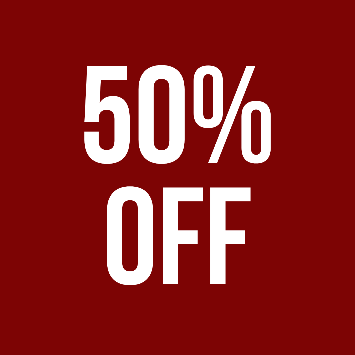 50% OFF
