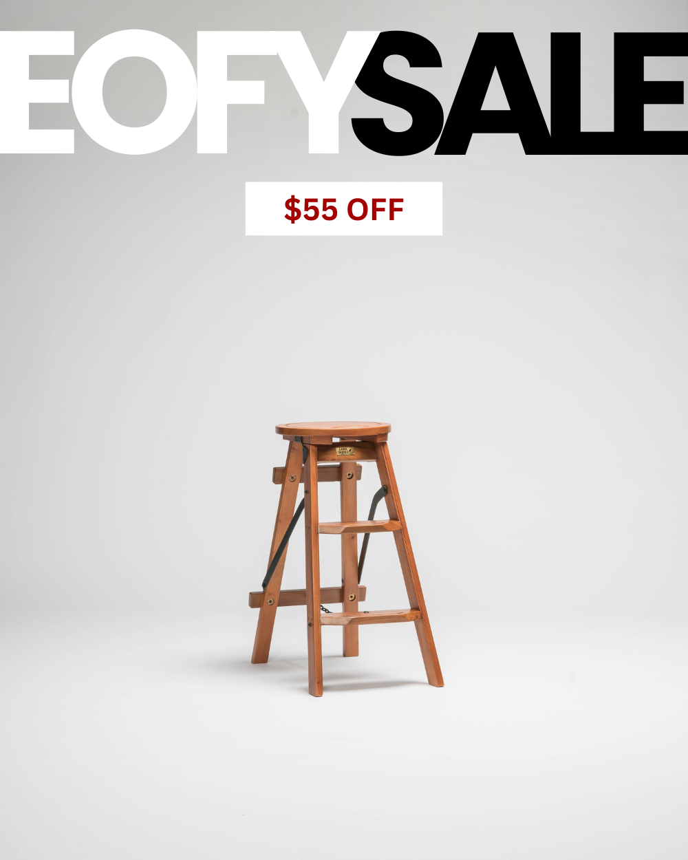 Bravo Stool | Step Ladder | Mahogany & Teak - Classic Collection