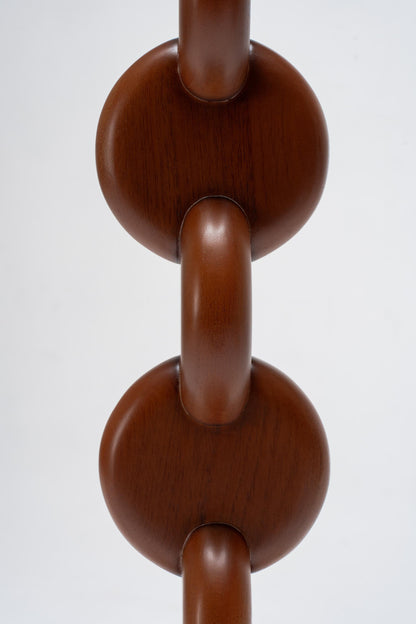 large floor lamp with wood