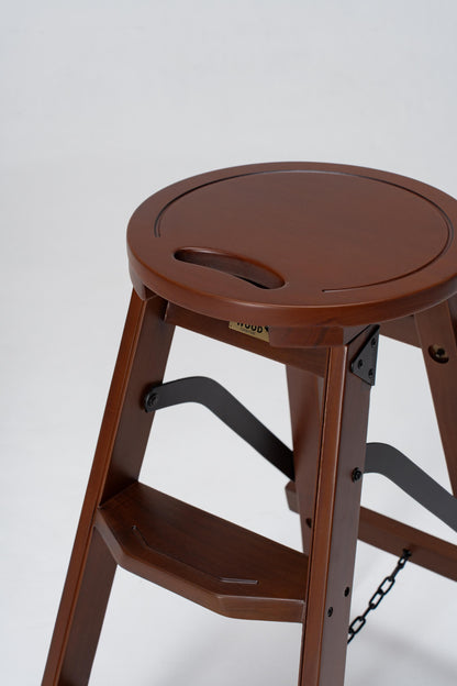 Bravo Stool | Step Ladder | Mahogany & Teak - Classic Collection
