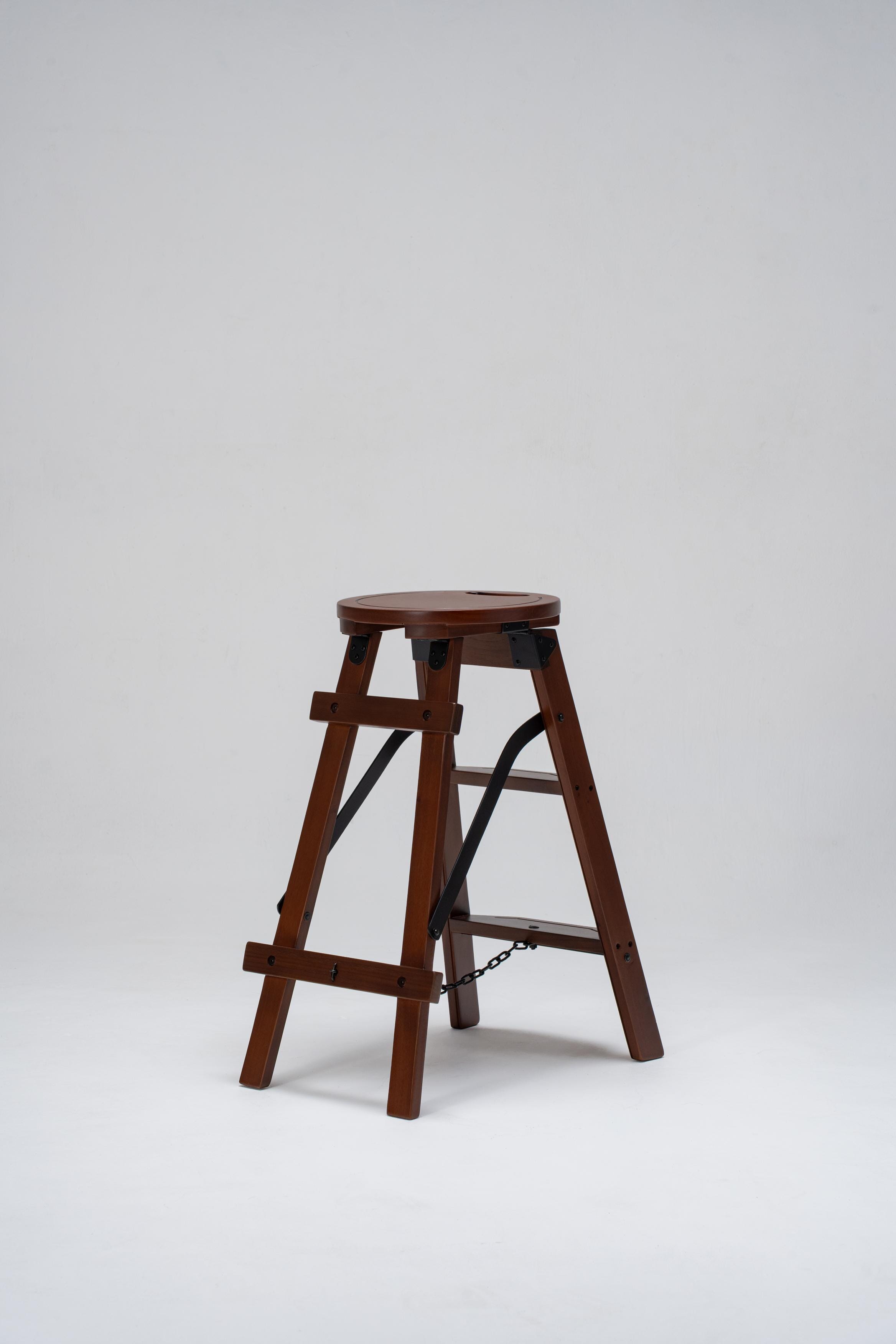 Bravo Stool | Step Ladder | Mahogany & Teak - Classic Collection