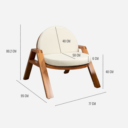 Catania Outdoor Chair - outdoor chair teak - Larkwood Furniture