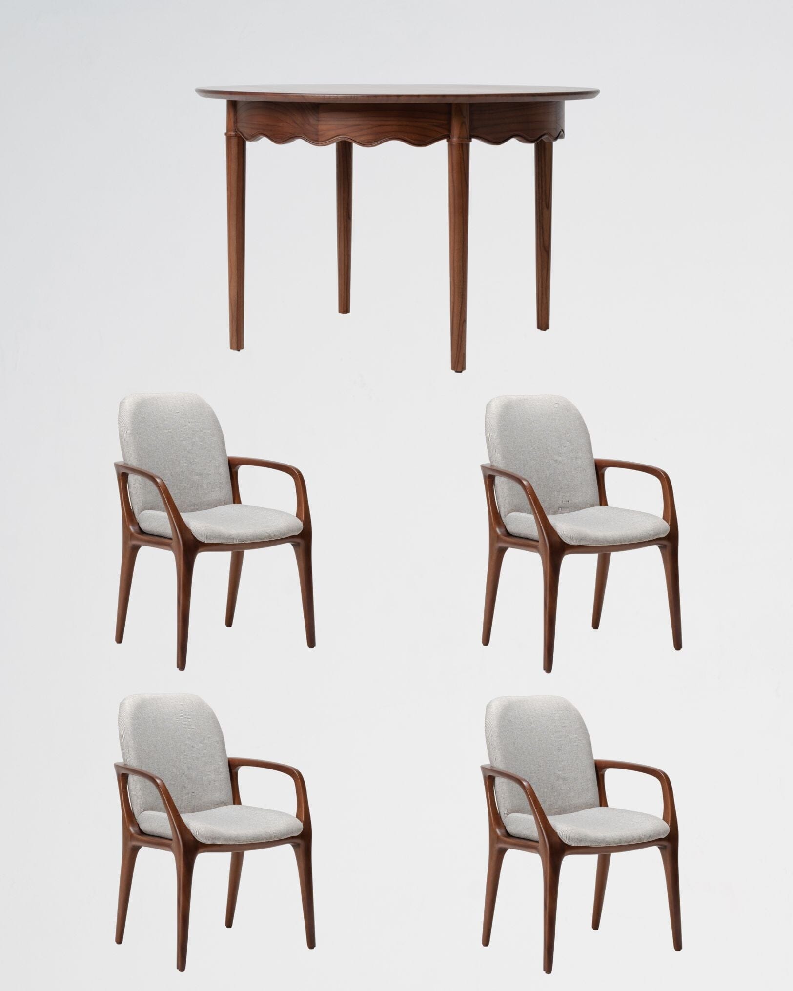 Dining Table and Chair Set C