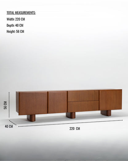 larkwood furniture tv console dimensions