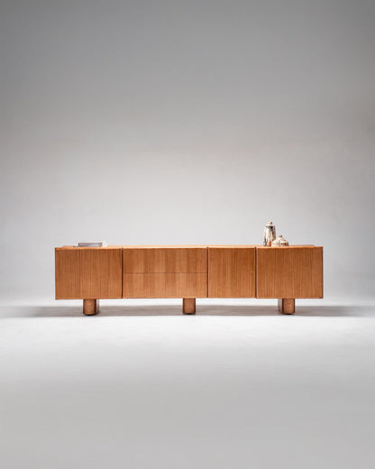 wooden entertainment unit