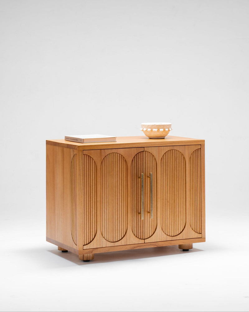 bedside table with 2 doors