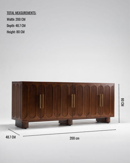 2 meter Hearth Sideboard Buffet Cabinet dimensions