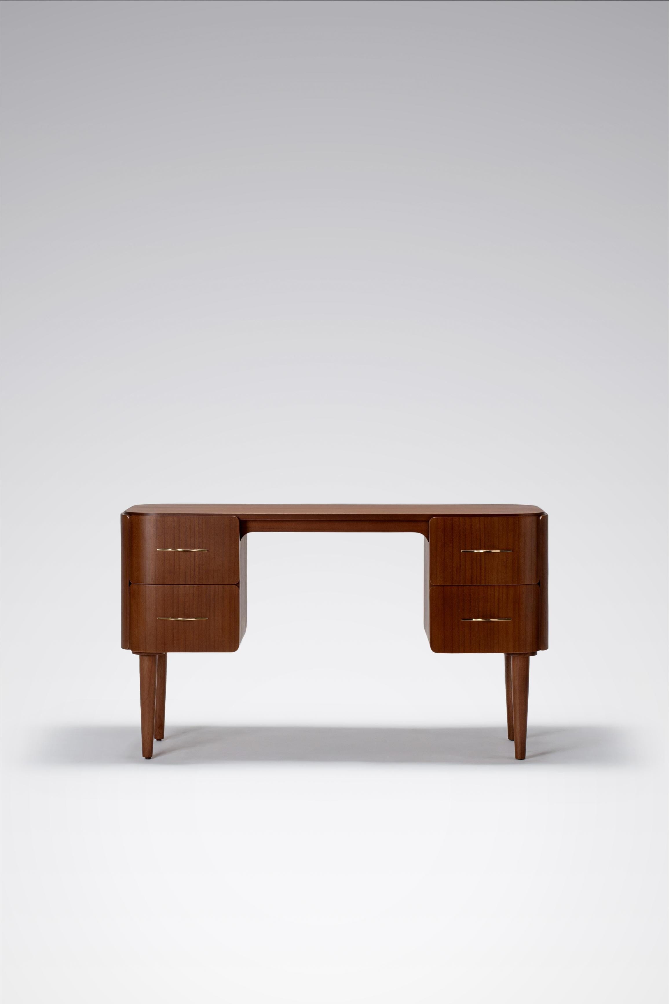 dark wood home computer desk