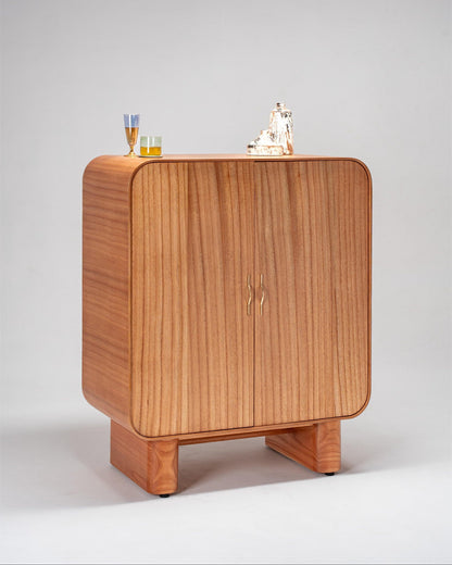 wooden bar cabinet