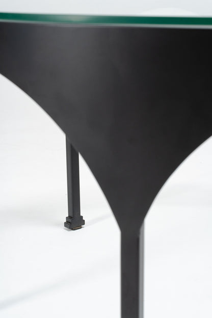 coffee table outdoor, black powder coated, waterproof