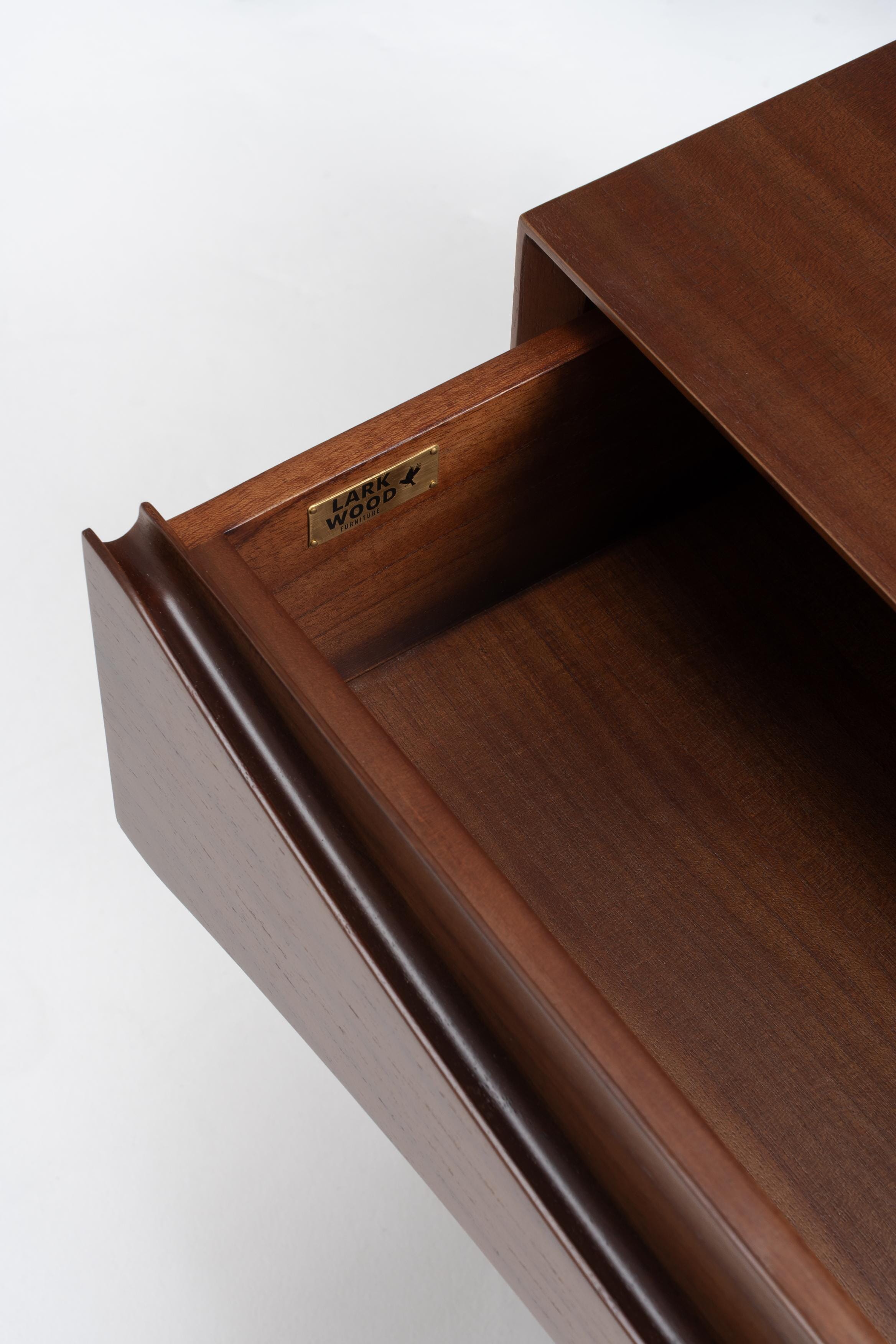 spacious drawer bedside cabinet