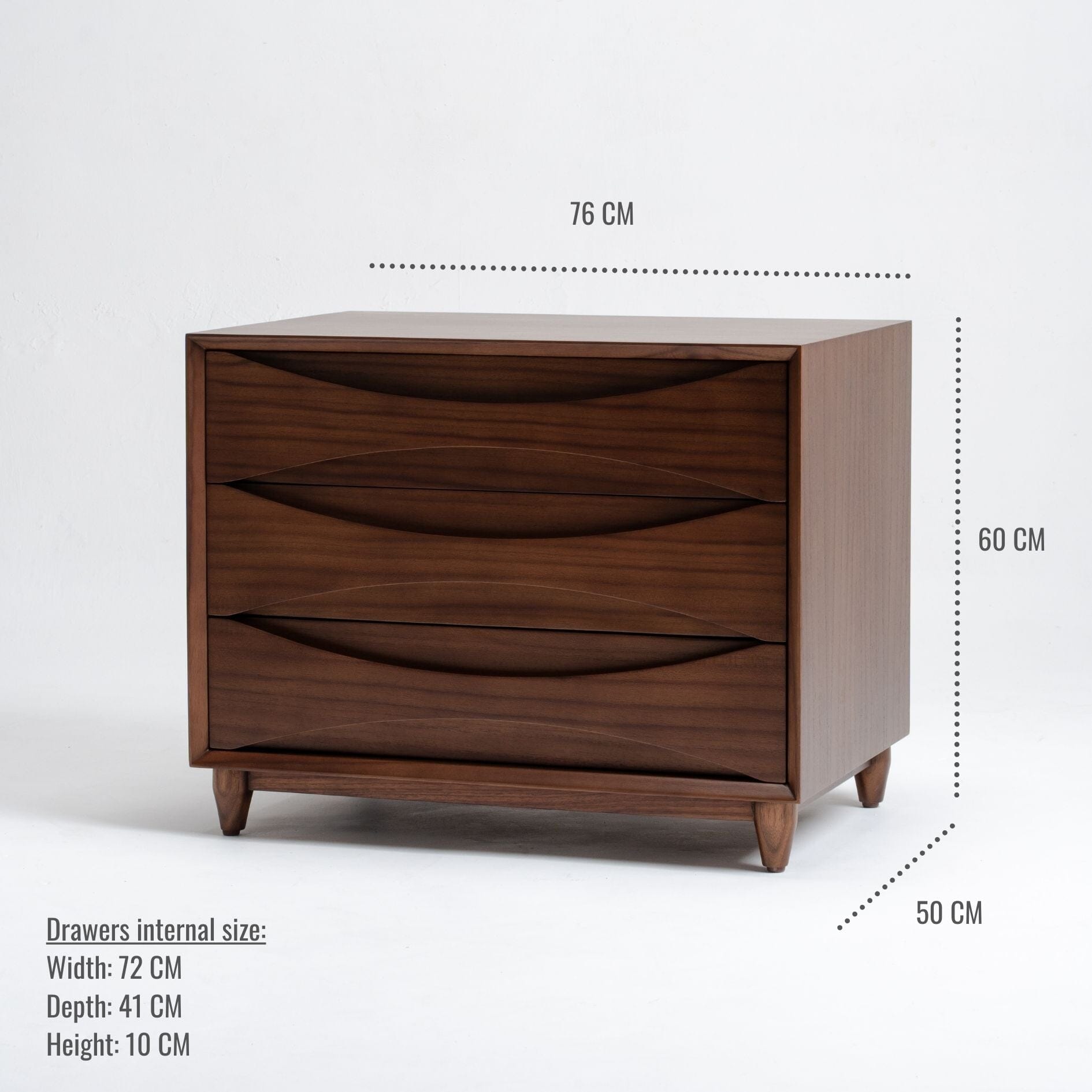 large bedside table size