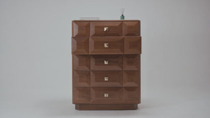 Verona Tall Chest of 5 Drawers