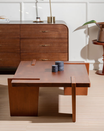 Saint-Denis Solid Coffee Table - Large Solid Mahogany Coffee Table - Larkwood Furniture