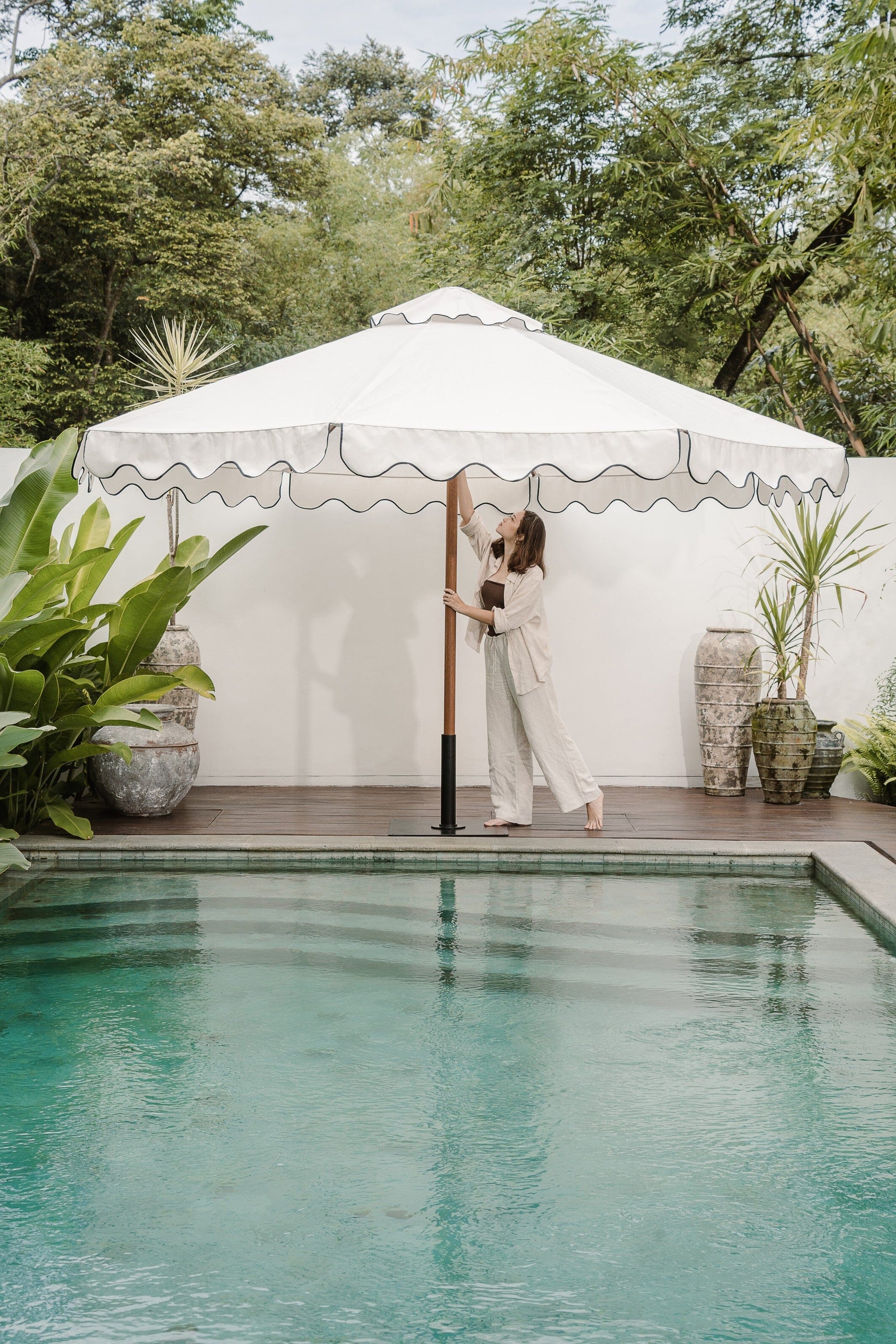 australian patio umbrellas Saint-Tropez 3m Umbrella These umbrellas also contain TheBuilding 1Storm Motorcycle Open Face Color:Black+Purple