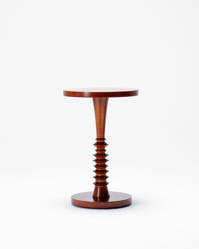 Tall Sculptural Side Table - Timber Side Table - Larkwood Furniture