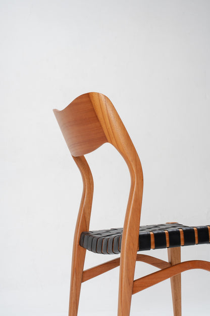 St. Claire Chair Leather Woven