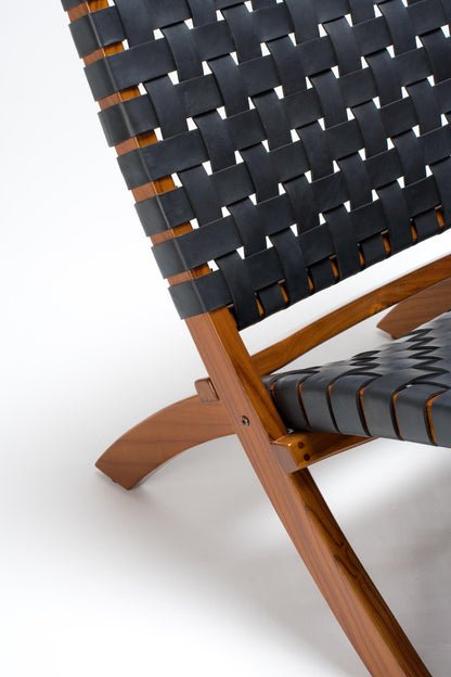 Urban Cocktail Chair | Leather Woven