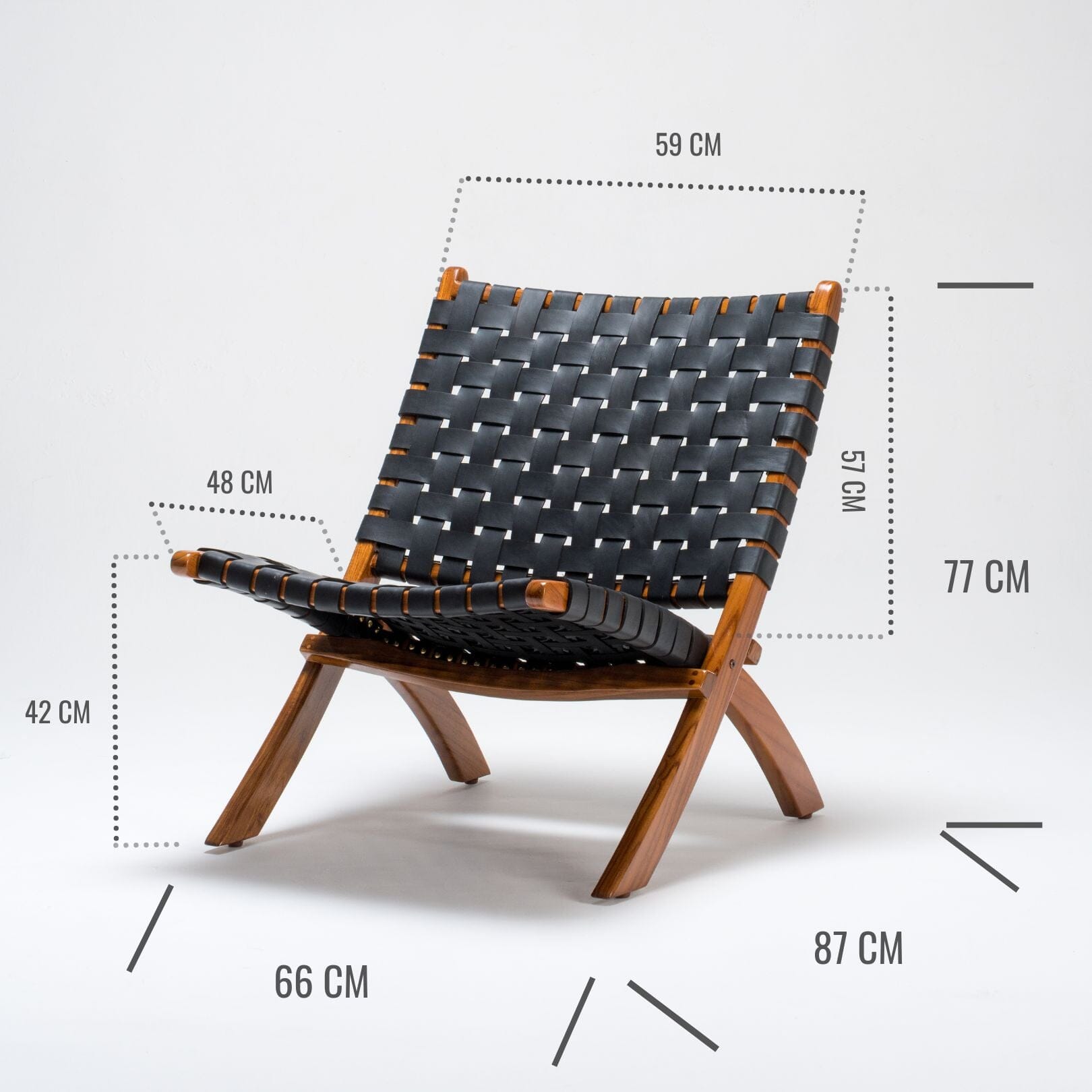 Urban Cocktail Chair | Leather Woven