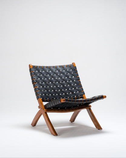 Urban Cocktail Chair | Leather Woven