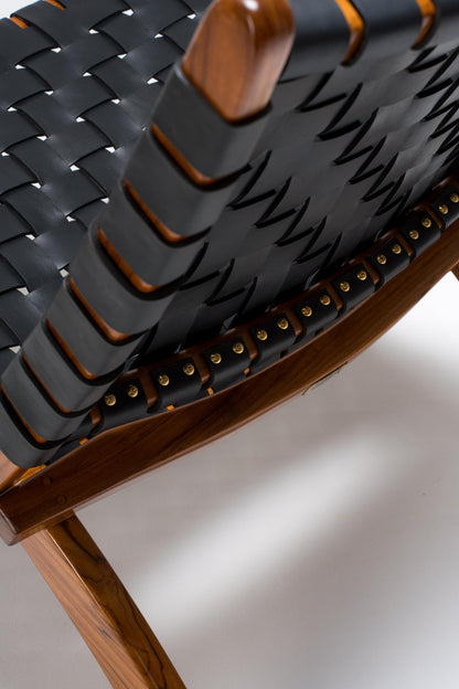 Urban Cocktail Chair | Leather Woven