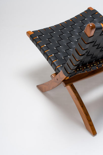 Urban Cocktail Chair | Leather Woven