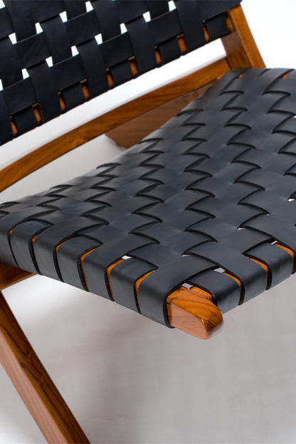 Urban Cocktail Chair | Leather Woven