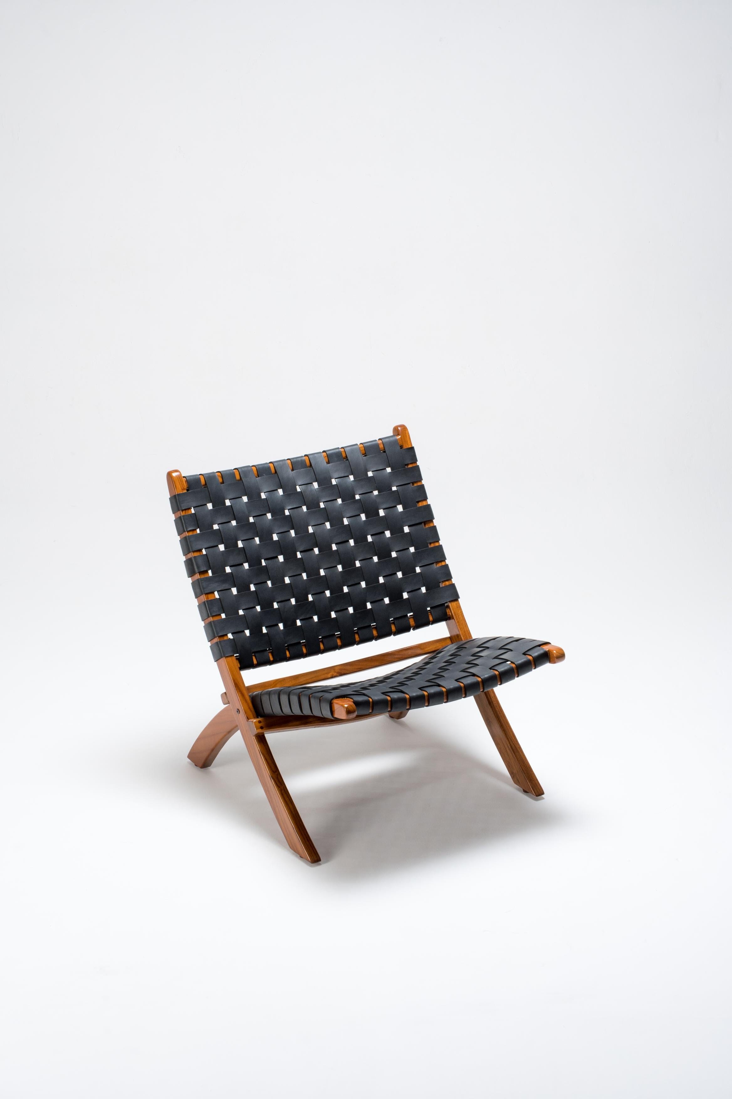 Urban Cocktail Chair | Leather Woven