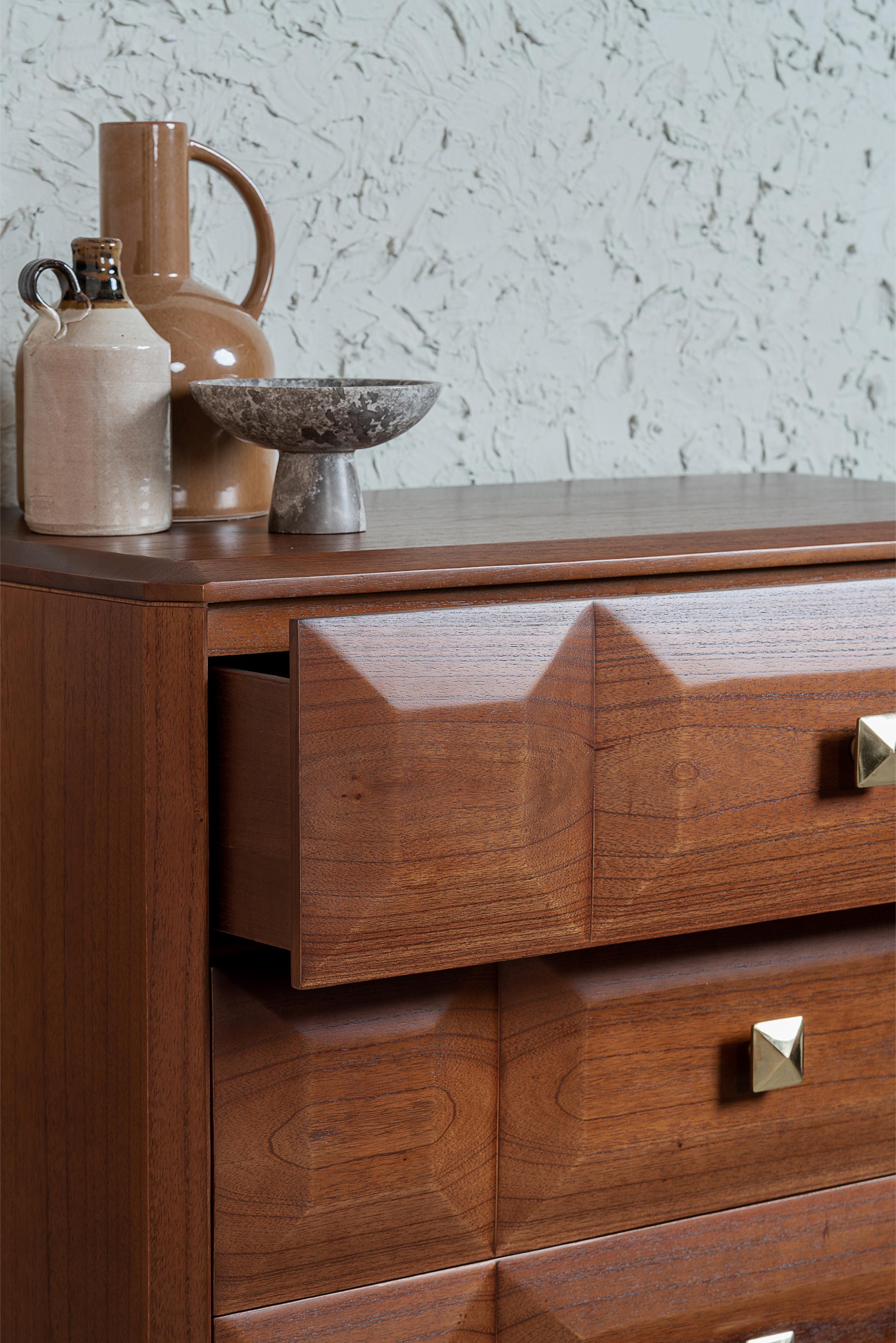 Verona Tall Chest of 5 Drawers